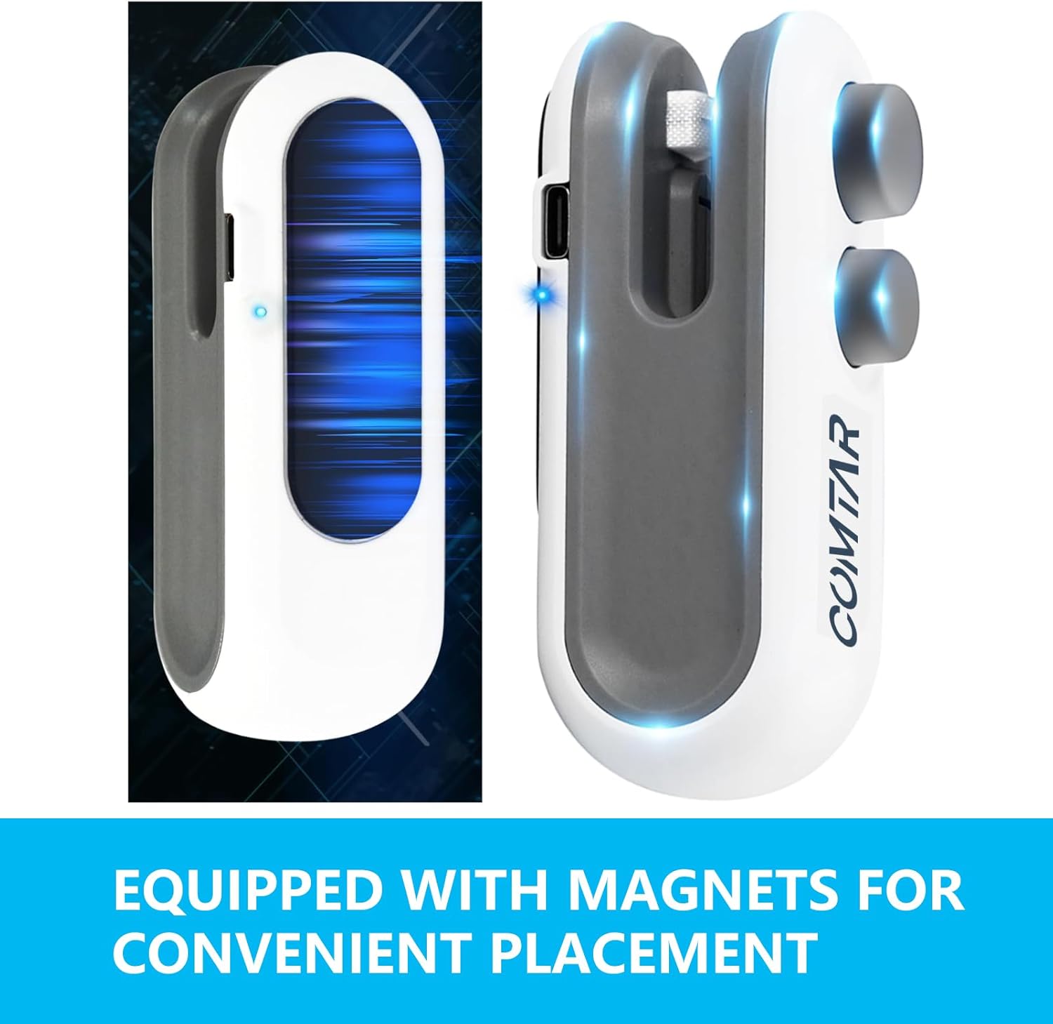 Upgraded Vacuum Sealer Bag Sealer With Cutter And Magnet, 2 In 1 Rechargeable Vacuum Sealer Bag Heat Seal Machine With Sealer&Cutter For Plastic/Chip/Vacuum Sealer Bags (White 2.0)